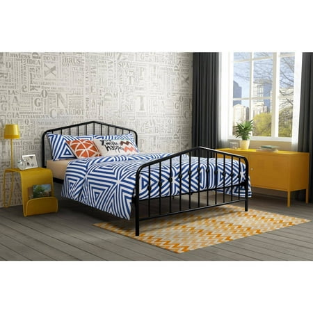 Queen Bushwick Metal Bed Black - Novogratz