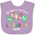 thumbnail image 3 of Inktastic My Mom is the Best Librarian Ever Boys or Girls Baby Bib, 3 of 4