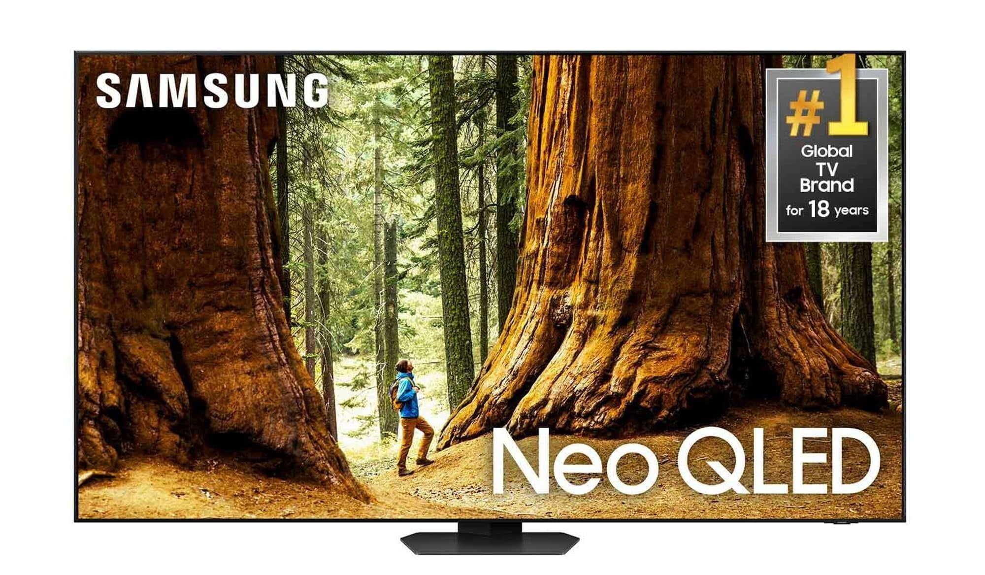 Samsung QN98QN90DAFXZA 98 Inch Neo QLED TV with 4K AI Upscaling and 5 Year Amber Protection Plan (2024)
