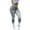Gray, variant on Womens Leggings Tummy Control Ankle Length Sports High Waist Fitness Yoga Pants,Black,L