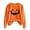 Black, variant on Halloween Sweatshirt for Women Timeless Womens Hoodless Sweatshirt Casual Letter Crew Neck for Comfort and Seasonal Style in Fall and Winter Black XL
