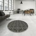 thumbnail image 4 of Ahgly Company Machine Washable Indoor Rectangle Transitional Midnight Gray Area Rugs, 2' x 3', 4 of 7