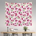 thumbnail image 2 of Pofeuu Lilies Flowers Print Wall Tapestry Decoration Wall Hanging Tapestry 60 x 51 Inch, 2 of 6