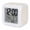 Cream, White, Beige, variant on Beige White Polka Dots Digital Alarm Clock for Bedrooms, Smart LED Alarm Clock with 7 Color Changing Night Light, Modern Abstract Art Rustic Silent Wake Up Clocks for Sleep Study Cooking 3.2"x3.2"