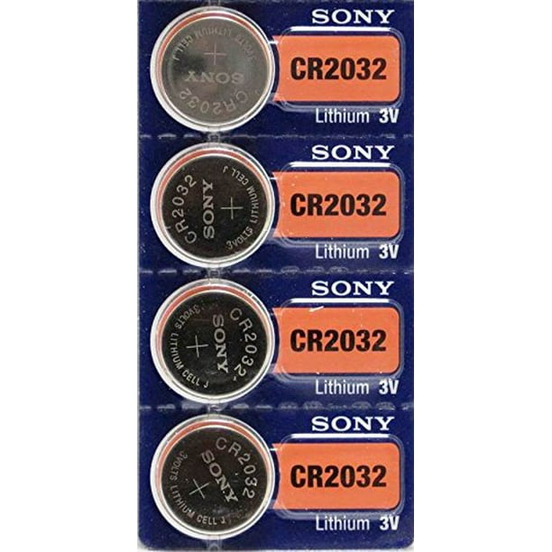 4 Sony CR2032 Lithium Ion Batteries