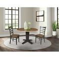 thumbnail image 6 of 42" Round Solid Wood Drop Leaf Pedestal Dining Table with 2 Dining Chairs, 6 of 6