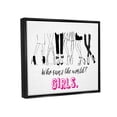 thumbnail image 3 of Stupell Industries Girls Run The World Glam Graphic Art Jet Black Floating Framed Canvas Print Wall Art, Design by Alison Petrie, 3 of 8
