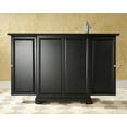 thumbnail image 3 of Crosley Furniture Alexandria Wood Expandable Bar Cabinet in Black, 3 of 6