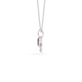 thumbnail image 4 of Natural Red Garnet Heart-Cut Paw Shape Pendant Necklace in Sterling Silver for Women with 18-inch Adj. Chain, January Birthstone Jewelry for Her Birthday, Wedding Anniversary, Christmas, Mothers Day, 4 of 6