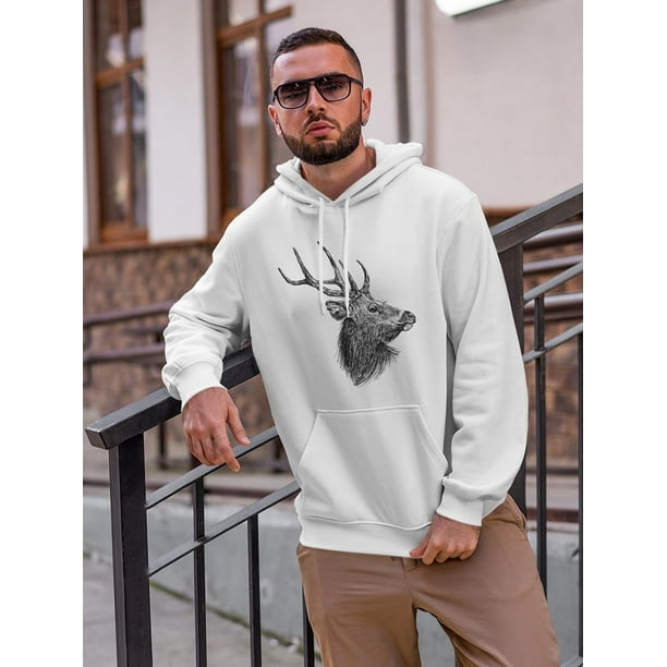 Download Smartprints Side View Of A Deer Head Hoodie Men S Image By Shutterstock Walmart Com Walmart Com