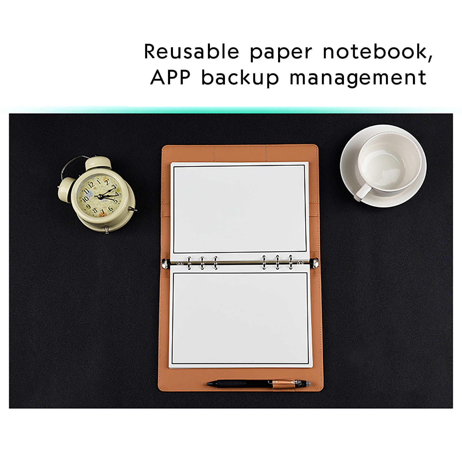 ZOURIH Smart Reusable Notebook A5 Waterproof Erasable Smart Notebook Repeating Loose Leaf Diary Stone Paper Business Notebook 10Ml Tool
