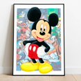 thumbnail image 1 of Disney Mickey Mouse and Donald Duck Cartoon Canvas Painting Poster and Print Wall Art Pictures for Kids Room Deco Birthday Gift13x18cm Unframed Gao Jinjia LED, 1 of 2