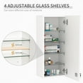thumbnail image 4 of kleankin Armoire à Pharmacie Murale Verrouillable avec 5 Tablettes, 4 of 10