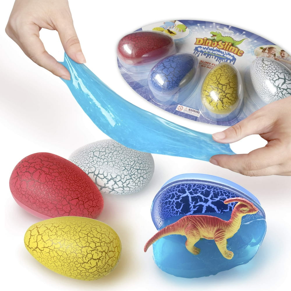 Dinosaur Eggs That Hatch 4 Pack Giant Size Cracked Slimes with Toy Dinosaurs Dinosaur Eggs That Hatch 4 Pack Giant Size Cracked Slimes with Toy Dinosaurs