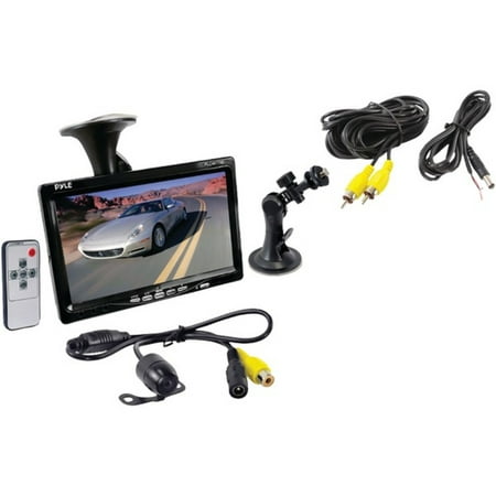 Pyle PLCM7700 7 Window Suction-Mount LCD Widescreen Monitor & Universal Mount Backup Color Camera with Distance-Scale (Best Backup Program For Windows 7)