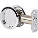 thumbnail image 3 of Round Pocket Door Lock, Passage (Hall/Closet) Latch, 2-3/4" Backset, RCL, Polished Chrome by Stone Harbor Hardware, 3 of 4
