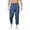Navy, variant on Men’s Wide Leg Linen Casual Pants Breathable Summer Large Size Bottoms