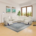 thumbnail image 2 of MAYEERTY Power Reclining L-Shaped Sectional Sofa, Leather Recliner with Wireless Charging, LED Lights & Storage, 2 of 13