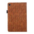 thumbnail image 5 of Embossed Case for Samsung Galaxy Tab S6 Lite 10.4" 2020 / 2022 / 2024, Auto Sleep/Wake Bussiness Premium PU Leather Folio Stand Cover Flip Shell with Card Slots & Elastic Band & Pencil Slot - Brown, 5 of 5