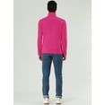 thumbnail image 5 of Unique Bargains Men's Pullover Lightweight Long Sleeve Top Turtleneck T-Shirt 40 Rose Red, 5 of 7