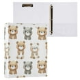 thumbnail image 6 of Three Ring Binder Cute Bear 1.5 Inch Round Binder D-Rings for Office Supplies and More, 6 of 10