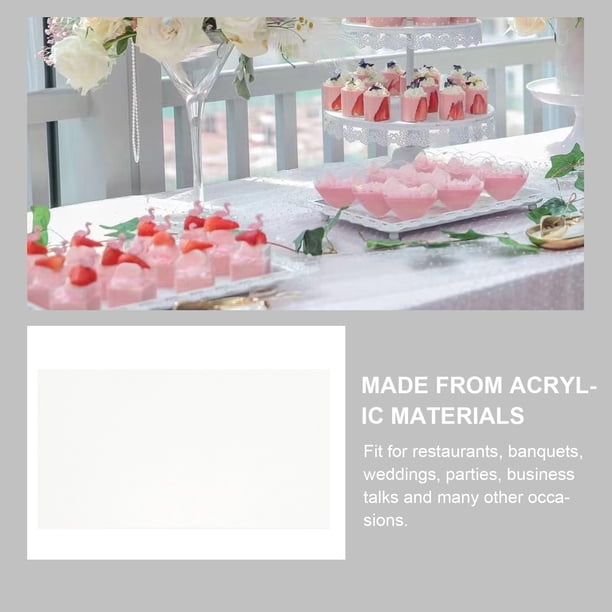 unbranded 20Ud Soportes De Tarjetas Acrílicas Transparentes Para Con Uso Personalizable Y Estilo Moderno