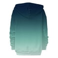 thumbnail image 4 of ManxiVoo Oversized Track Jacket with Zipper for Women Casual Long Sleeve Pocket Sweatshirt Fall Fashion Hooded Top M Size Mint Green, 4 of 7