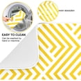 thumbnail image 2 of SKYSONIC Dish Drying Mat Yellow Stripes Water Absorbent Heat Resistant Drainer Mats Countertop Protection, 18 x 24 Inch, 2 of 7