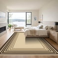 thumbnail image 3 of ODIKA 3'x5' Machine Washable Non-Slip Area Rug, Geometric Beige High Traffic Rug with Pad, Beige, 1052282, 3 of 8