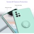 thumbnail image 4 of SAYDY Samsung A71 Case, Liquid Silicone Anti Scratch Slim Soft Galaxy A71 4G Case with Screen Protector Gel Rubber Full Body Protection Samsung Galaxy A71 Case,Mint Green, 4 of 7