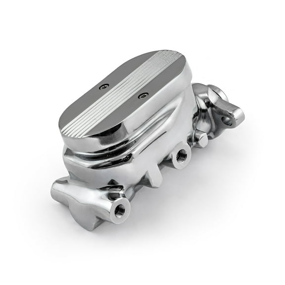 Speedmaster PCE166.1002.02 Universal Gm Finned Top Aluminum Brake Master Cylinder Chrome [1.125" Bore]