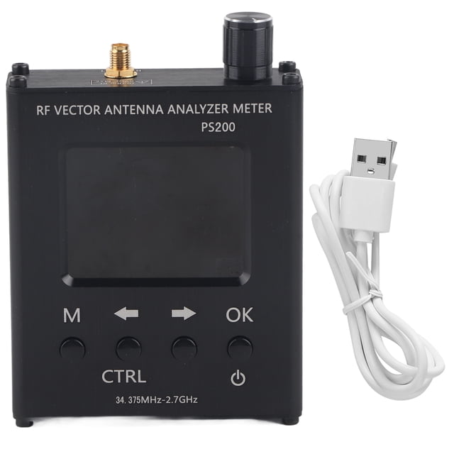 N1201SA+(PS200) Analizador de antena de red vectorial RF Herramienta de prueba de medidor SWR 34.5M‑2.7G VoborMX herramienta