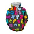 thumbnail image 5 of Sudadera con capucha con estampado 3D divertido del alfabeto para hombre, sudadera con capucha con gráfico de dibujos animados de anime, ropa informal juvenil y vitalidad, 5 of 5