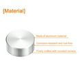 thumbnail image 3 of Unique Bargains M8 Thread 20mm Diameter Round Shape Aluminum Disc Hardware 4pack Aluminum Circle Disc Glass Top Adapter for Glass Table, 3 of 5