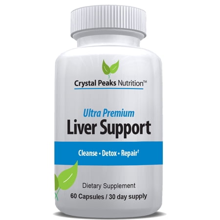 Liver Detox & Repair Formula - 22 Herbs Support Supplement: Milk Thistle Extract, Silymarin, N-Acetyl Cysteine, Beet, Artichoke, Dandelion, Chicory Root. 60 capsules 30 day supply