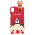 thumbnail image 4 of Christmas Mobile Phone Case Snowflake Santa Claus TPU Protective Cover, Replacement for iPhone X/XS, Type 5 Workhe, 4 of 8