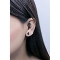thumbnail image 2 of Dazzlingrock Collection 7x5 mm Oval Cut Blue Sapphire Solitaire Stud Earrings for Women (Color Blue, Clarity Highly Included) in 10K Yellow Gold, 2 of 4