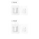 thumbnail image 4 of Wosthever Colgador de plástico autoadhesivo, sin taladro, transparente, gancho organizador, oficina, Hotel, restaurante, soporte para baño, 1 1 par 2Conjunto, 4 of 6