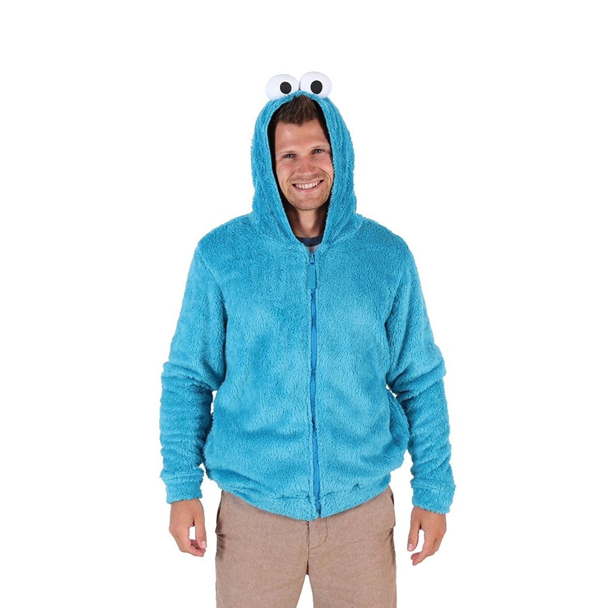 Sesame Street Cookie Monster Character Mens Hoodie - Walmart.com