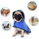 thumbnail image 4 of Toalla de albornoz para perros con capucha con correa ajustable, microfibra de secado rápido, superabsorbente para mascotas, perros y gatos, toalla de albornoz para secar azul S Sincero  Hogar, 4 of 6