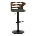 thumbnail image 4 of Cosi Adjustable Bar Stool, Black Bar Stools, Bar Chairs, Swivel Bar Stools, Bar Stools Set of 2, 4 of 6