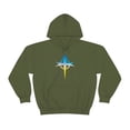 thumbnail image 2 of Blue/Yellow Cross Hoodie, 2 of 9