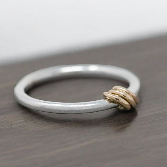 Gorgeous Handmade Bronze Fidget Spinner Ring – Anxiety Relief & Stress Management Jewelry – Elegant Rotating Meditation Ring for Men & Women