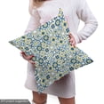 thumbnail image 4 of Ambesonne Ethnic Fabric by the Yard Upholstery, Traditional Moroccan, 3 Yards, Blue Yellow White, 4 of 4