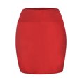 thumbnail image 5 of Homenesgenics Skirt for Women Fashion Women Stretch Tight Sexy Skirt High Waist Short Slim Mini Skirts Red XL, 5 of 9