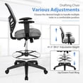 thumbnail image 2 of Patiojoy Chaise de Bureau Ergonomique avec Repose-Pieds Rétractable Dossier Haut Inclinable Chaise de Direction avec Appuie-Tête Réglable Gris, 2 of 10