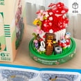 thumbnail image 5 of SKQIT Mushroom House Building Set, Creative Mushroom Garden Model Kits for Adults, 1346PCS Micro Bricks Collectible Ideals Gifts for Teens 14+, 5 of 12