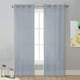 thumbnail image 5 of Cortina de ventana de semisombra transparente | Spandex de nailon de poliéster de color sólido | Diseño de bolsillo para caña | Panel de cortinas de gasa filtrante de luz | 39x51 pulgadas |, 5 of 5