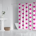 thumbnail image 2 of Pink Daisy Flower Polka Dots Pattern Shower Curtain 84"x72" ,Bathroom Decorative Shower Curtains Set with 12 Hooks,Modern Waterproof Washable Shower Curtain, 2 of 6