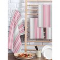 thumbnail image 2 of Pink Gray Stripes Kitchen Dish Towels for Drying Dishes Set of 3, Chic Modern Abstract Vertical Lines Waffle Weave Microfiber Hand Tea Bathroom Towels Quick Dry & Absorbent Towel 15.7x23.6, 2 of 7